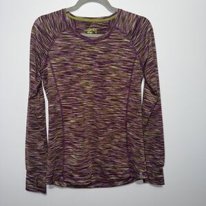 Koppen Active Womens  Athletic Top Size Medium Long Sleeve Thumb Holes
